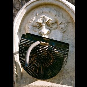 Cult Gaia Acrylic Ark Black Clutch